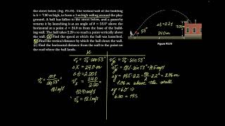 Question 19 - AP Physics 1 Projectile Motion