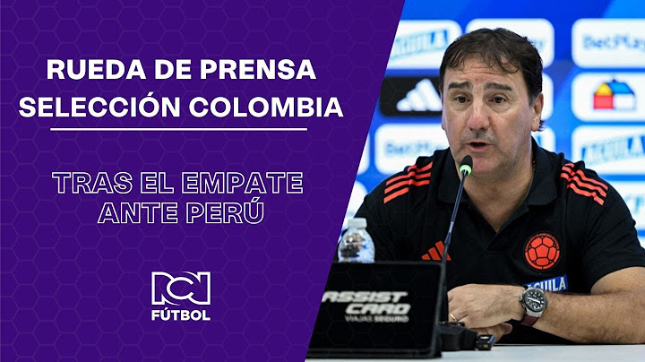 Rueda de prensa post partido al partido Colombia vs. Perú - Eliminatorias 2026