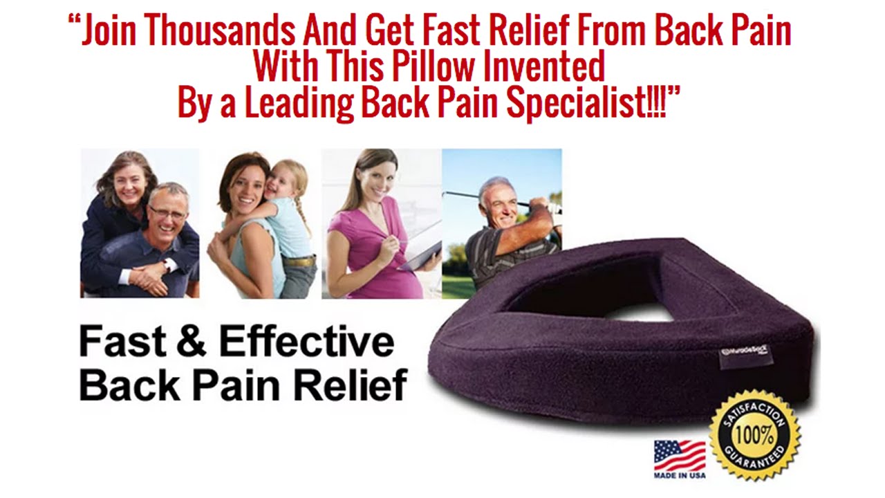 Miracle Back Pillow Lower Back Pain Relief Pillow YouTube