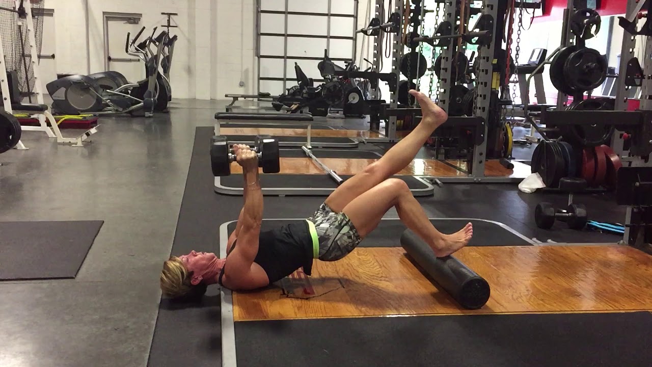 Foam roller glute bridge sale