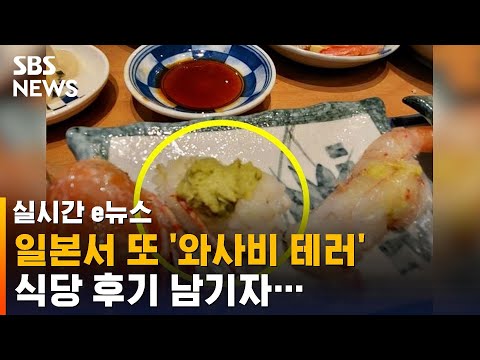   일본서 또 와사비 테러 후기 남기자 여행 즐겨라 SBS 실시간 E뉴스