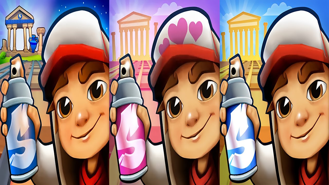 Subway Surfers : Greece 2025 🆚 Greece Love Odyssey 2024 🆚 Greece 2022 