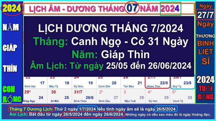 24 tháng 7 âm là ngày bao nhiêu dương năm 2024