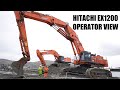 Hitachi EX1200 Dredging using the Topcon X53 Machine Control System