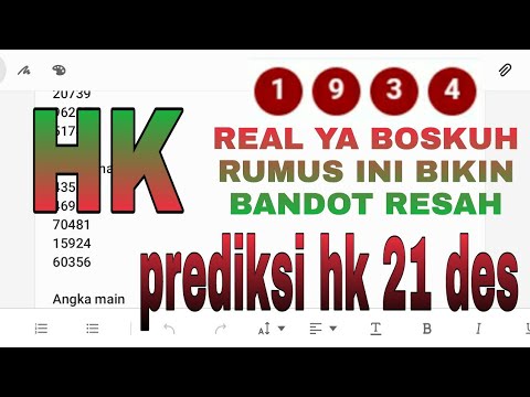 Prediksi Hk Hari Ini Tanggal 21 Desember 2020 Youtube