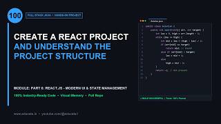 FS-100: CREATE A REACT PROJECT AND UNDERSTAND THE PROJECT STRUCTURE | Full Stack Java