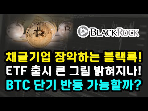 블랙록 비트코인 채굴기업 주식 모으고 2대 주주 등극 이유 BTC 반등 조건 무엇일까 중국 인지세 인하 리플 XRP 이더리움 ETH 