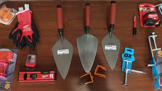Обзор Инструментов для кладки кирпича на 480евро.Мастерки Marshalltowm.Review of bricklayer's tools.