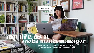 (realistic) day in my life as a social media manager | 9-5 WFH