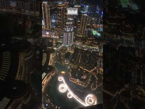 Dubai fountain show – view from Burj khalifa #dubai #dubaicity #dubailife #dubaimall #dubainews