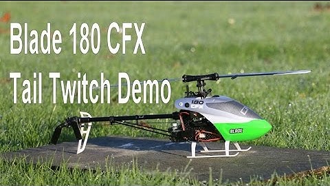 Blade 180 CFX Tail Twitch demo - hovering in completely still conditions