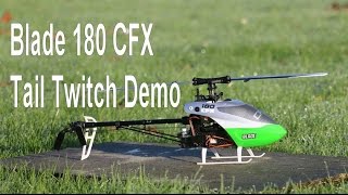 Blade 180 CFX Tail Twitch demo - hovering in completely still conditions