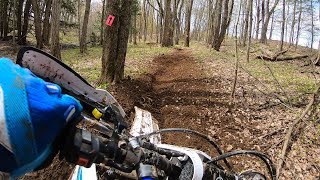 SPRINT ENDURO on a YZ250F  Arcadia Bark Busters D4 Enduro