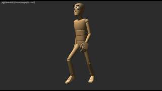 walk cycle around animation