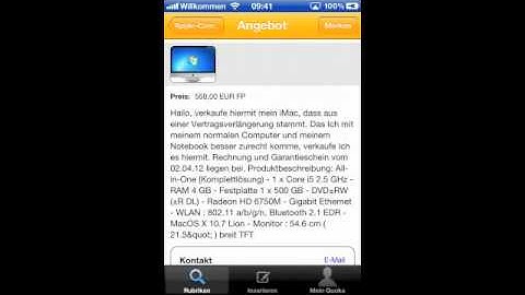App "Kleinanzeigen" der Quoka GmbH