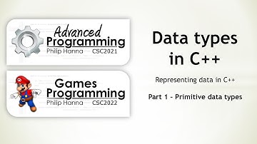 Week 14 - CSC2021 - C++ - Primitive Data -1- Introduction