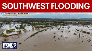 Rare tornadoes, record flooding hit New Mexico and Southwest