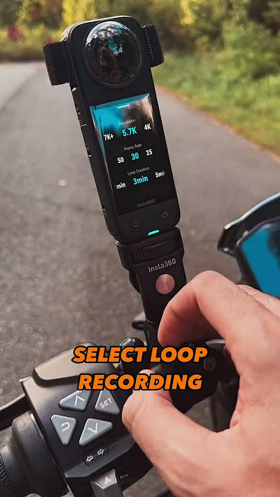 Have you ever wanted a dashcam for your motorcycle? The @insta360 X4 can do just that. #dashcam
