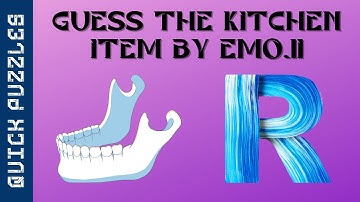 Guess The Kitchen Item by Emoji | Emoji Puzzles| Quick Puzzles