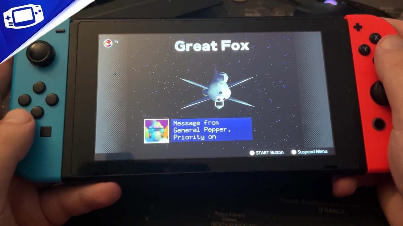 Nintendo Switch Handheld Gameplay - Star Fox 64