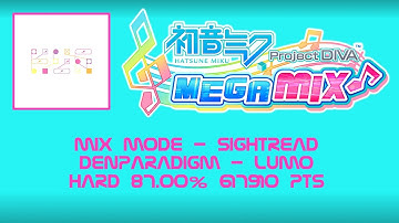 [Project DIVA MegaMix] Denparadigm Mix Mode Hard Sightread 87.00%