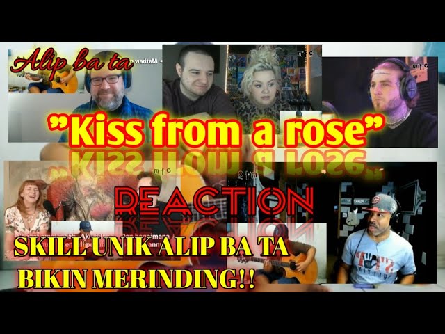 BIKIN MERINDING!! SKILL UNIK ALIP BA TA KISS FROM A ROSE (fingerstyle cover) Alip ba ta reaction class=