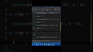 Write a Program to Build a Simple Calculator in C# #shorts