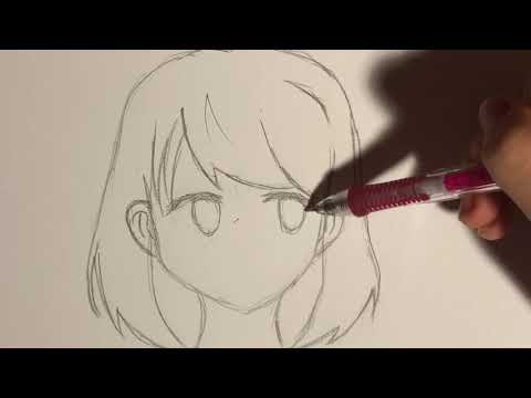 How to draw anime School girl | easy drawing tutorial