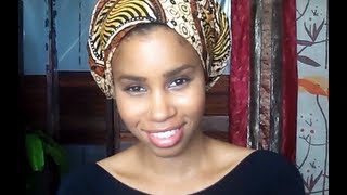 Simple Head Wrap Technique using Loose Fabric