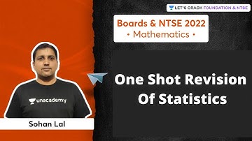 One Shot Revision Of Statistics | Boards And NTSE 2022 | Sohan Lal