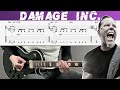 Metallica  damage inc guitar cover with tab  lesson
