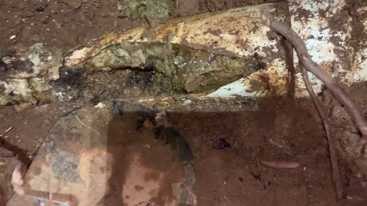 Sewer Blockage Cleared with Probing Rod - YouTube