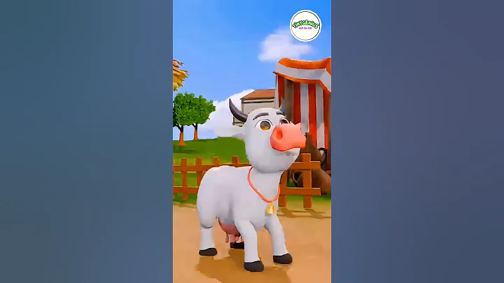 Cow Rhyme || Kids Learning ||#shorts #ytshorts #cow #rhymes #kidsfun