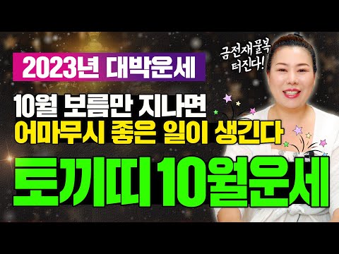 2023년 양력10월 토끼띠운세 10월 보름만 지나면 어마무시 좋은 일이 생긴다 인천용한점집 청화신당 