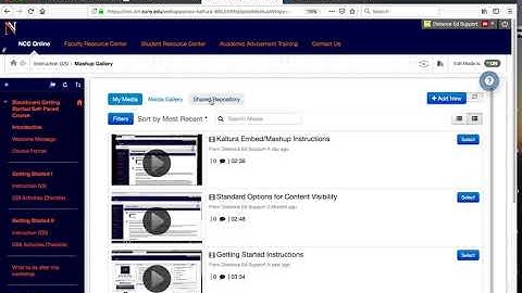 Kaltura Embed Mashup Video Recording Demonstration