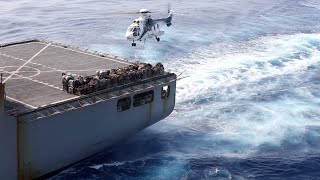 USS Nimitz (CVN 68) Vertical Replenishment by U.S. Navy 5,113 views 9 months ago 46 seconds