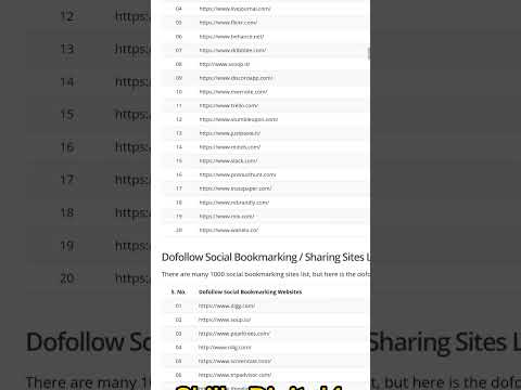 Social Bookmarking Backlinks