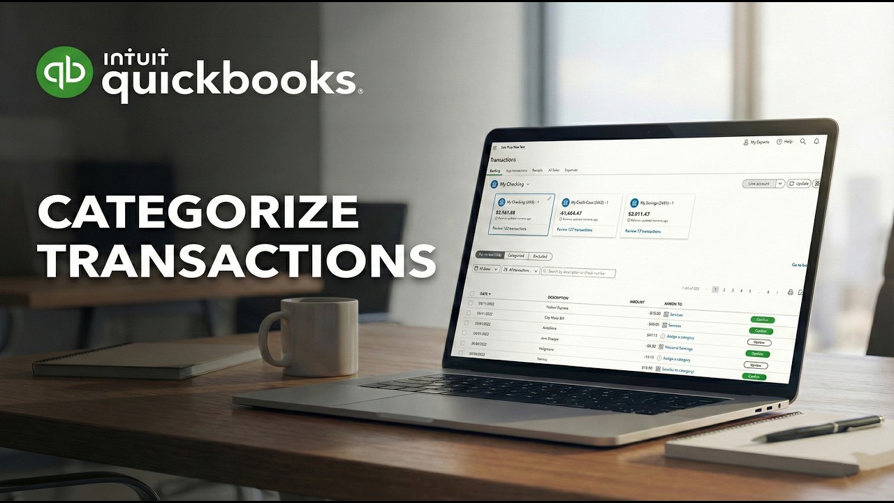 NEW! How To Categorize Transactions In QuickBooks Online (2026) - YouTube