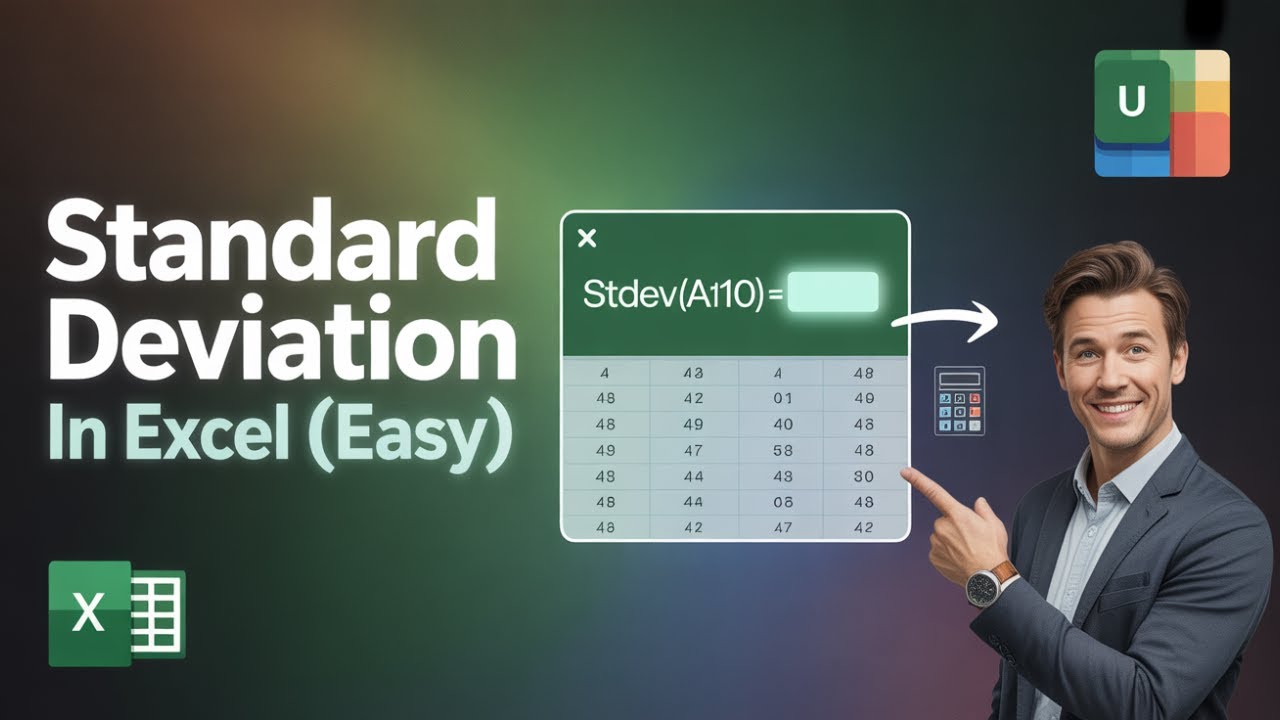How to Calculate Standard Deviation in Excel (Easy Guide) - YouTube