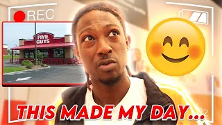 I FOUND A FIVE GUYS BURGER RESTAURANT TODAY! (DAILY VLOG)