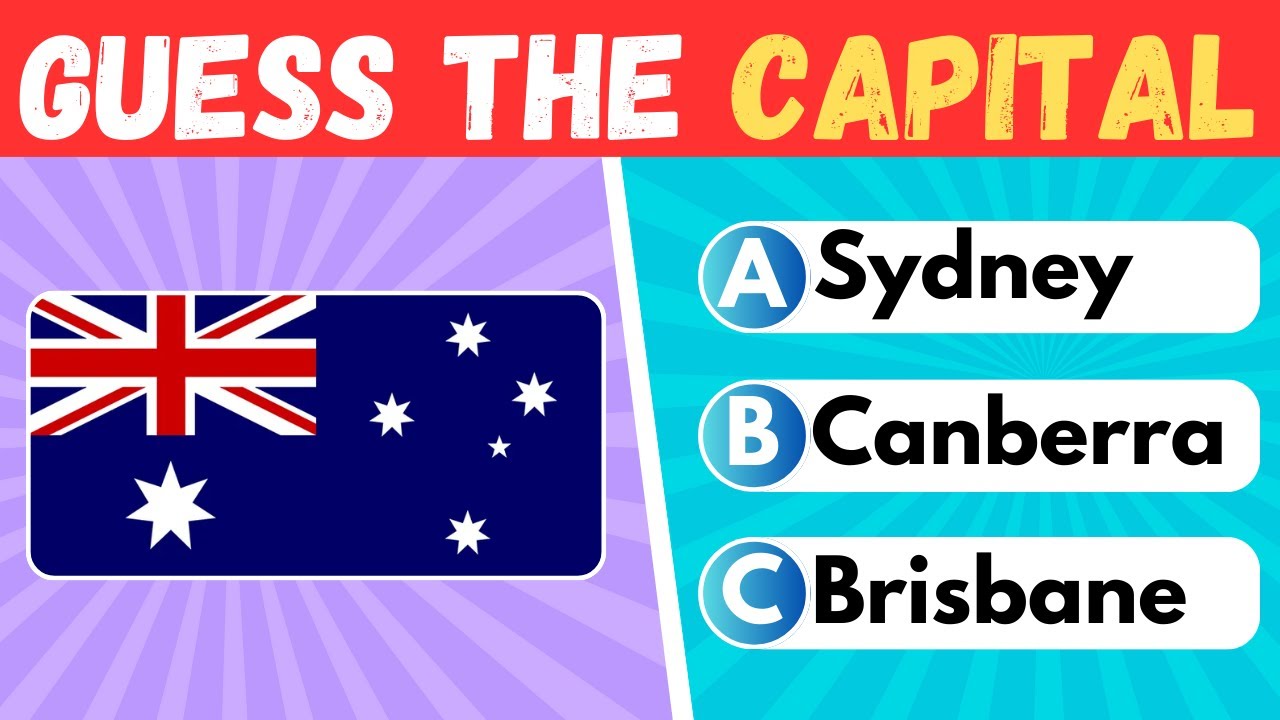 Guess the Capital City of the Country🌍🚩✈ | 45 Countries | Country Quiz