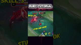 RUBY 💀 ONE SHOT Combo Tutorial! #Ruby #RubyMLBB #RubyTutorial #MLBBCombo #shorts#mlbb #mobilelegends