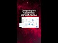 Comparing Tool Capabilities: Microsoft Azure AI #ai #artificialintelligence #machinelearning
