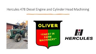 Hercules White 478 Diesel Engine and Cylinder Head Machining 1968 Oliver 2150 Tractor by Lakeland Auto & Marine 249 views 9 months ago 2 minutes, 51 seconds