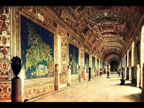 ВАТИКАН: Галерея Географических Карт в Музее Ватикана... VATICAN ROME ITALY