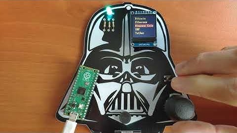 Darth Vader IoT Cryptocurrency Tracker and Display w/ Raspberry Pi Pico and ESP8266 ESP-01