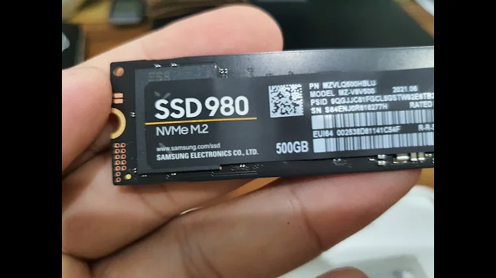 Mở hộp và Tét Samsung 980 Nvme 500GB mới chuẩn Pcie 3x4 chính hãng.