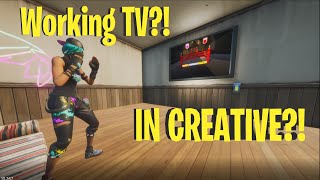 The First *REAL* WORKING TV In Fortnite Creative!