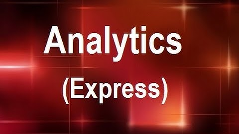 MicroStrategy - Analytics (Express) - Online Training Video by MicroRooster