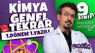 9.sınıf Kimya 1.dönem 1.yazılı 2026-2027 | GENEL TEKRAR | Dosia Materyalleri | Meschemy Kimya